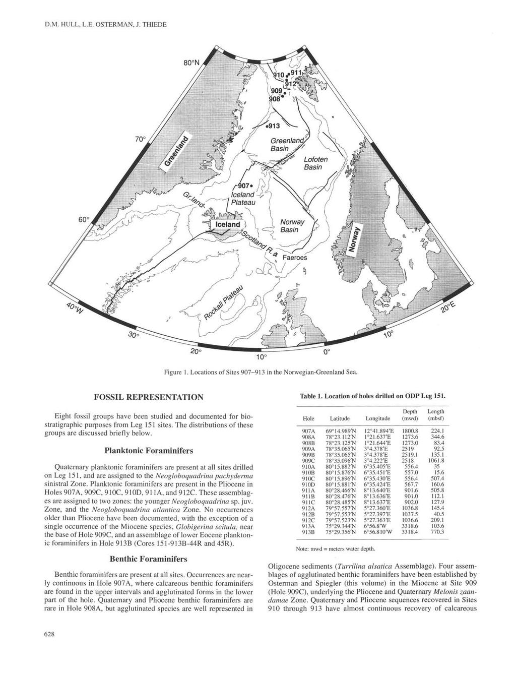 D.M. HULL, L.E. OSTERMAN, J. THIEDE 80 N 60 Figure 1. Locations of Sites 907-913 in the Norwegian-Greenland Sea.