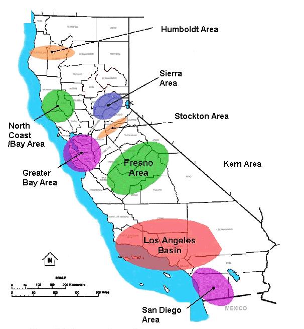 LCR Areas within CAISO Big