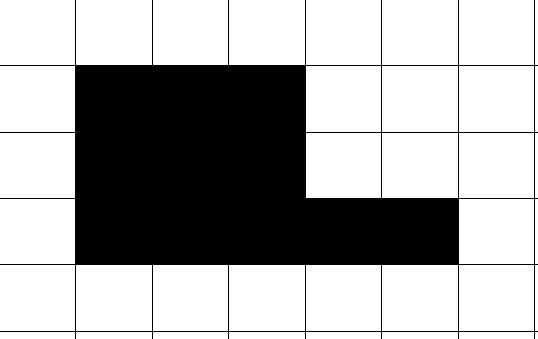 Grid Shape Count around the outsides of each square unit in the shape.