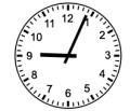 Quarter Til :00 :15 :30 :45 Write the time for each of the clocks shown below.