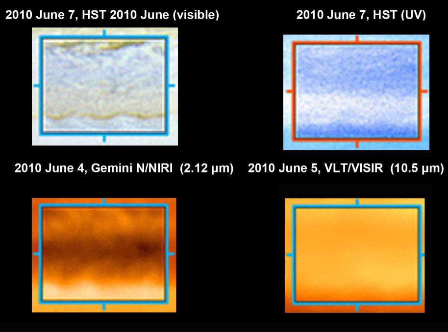 ) Thermal & NH3 chemistry Gemini N/NIRI Near IR obs. 2.12, 2.17 mm Aerosols &Clouds Gemini S/T-ReCS Mid IR obs. Thermal, NH3, chemistry & Aerosols VLT/VISIR Mid IR obs.