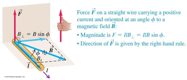 The wire is in a uniform magnetic field BB, perpendicular to the plane of the diagram and directed into the plane. Let s assume that the moving charges are positive.