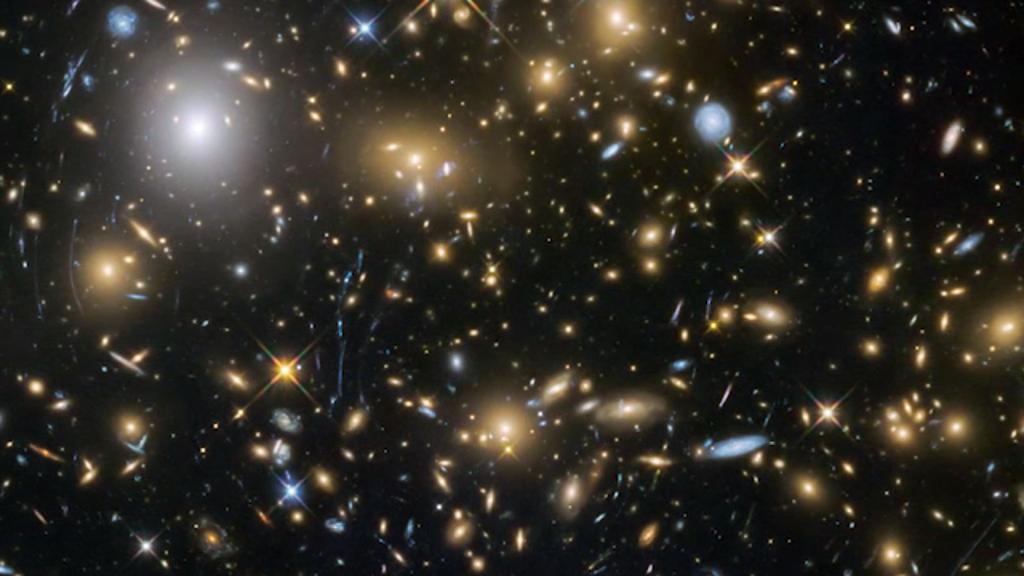 beginning, I think it s wonderful, because the amazing thing with those Hubble deep fields is that when we first looked at them the reaction was, after so many years of just talking about how these