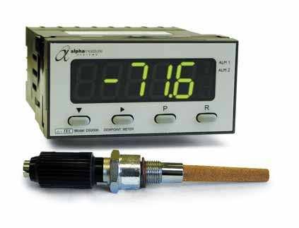 Model DS2000 Single Channel Hygrometer A complete on-line solution for continuous measurement of dewpoint in process gas and compressed air, offering powerful functionality via a simple interface.