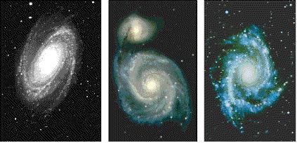 Examples of three Milky-Way like Galaxies 1.