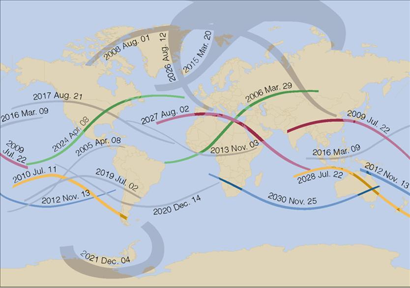 In 2024, a total solar eclipse will occur in Solar eclipses from 2004 to