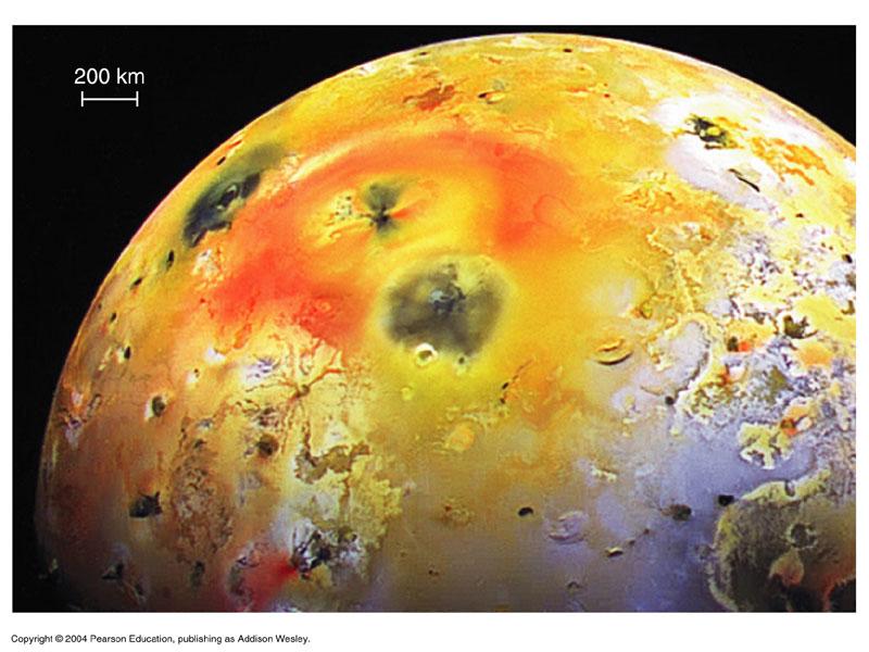 Io Volcanoes IR Tidal Heating Orbital Resonances Io is squished and stretched as it orbits