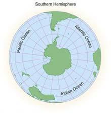 COMPARISON OF HEMISPHERES Atmospheric Composition 70% of the globe covered by water Fig. 1-2, p. 3 COMPOSITION OF THE EARTH S ATMOSPHERE 100% O 2 N 2 H 2 CH 4 0.