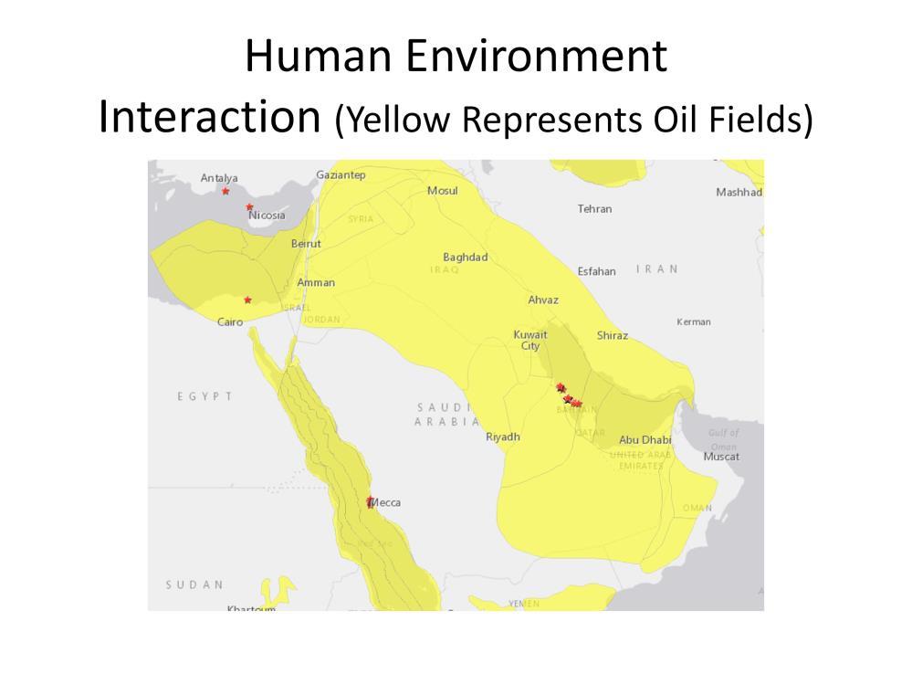 Human Environment Interaction: We depend on oil. Start a discussion about the connection between Oil, Development and Power Dr. Brands states that with Kuwait under Saddam s control.