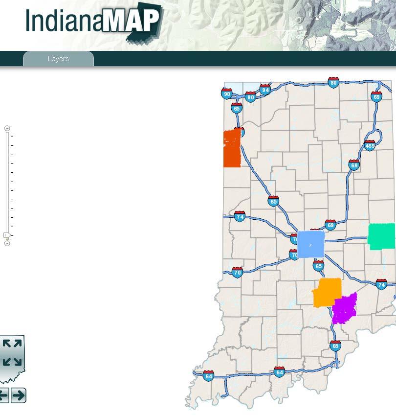 Tie Card Counties On IndianaMap -