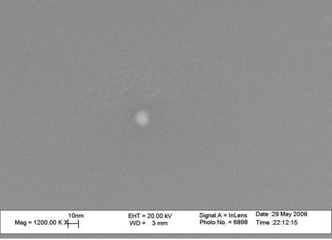 tilting(~30 nm nanodots) Dark: bottom surface of lens