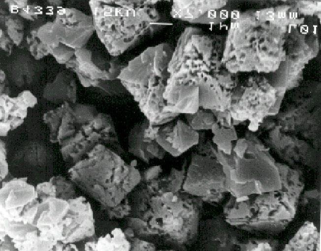 As a result of the oxidation, the pyrite disintegrated forming a new mineral named jarosite/natrojarosite (Figure 2).
