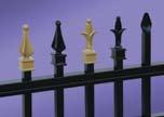 Assembled Sections for Quick Installation Finials: Spear (Standard); Quad & Triad