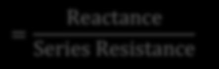 s = Reactance Series Resistance