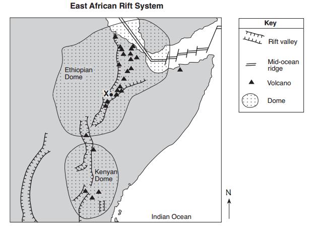 Name: Date: The Great Rift Valley Rifting of Earth s crust in eastern Africa began during the Neogene Period as the Ethiopian and Kenyan Domes formed.