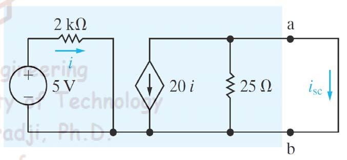 o With short circuit shunting 25, all current from dependent current