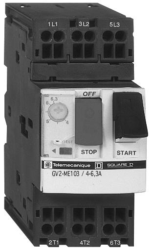 Presentation Thermal-magnetic motor circuit-breakers types GV2, GV and GV7 GV2-ME, GV2-P, GV-ME and GV7-R motor circuit-breakers are -pole thermal-magnetic circuit-breakers specifically designed for