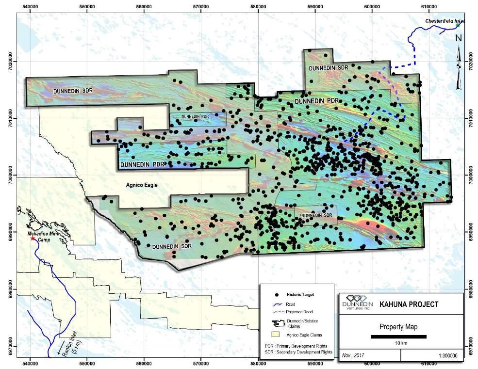One of Canada s Most Prospective Kimberlite Fields Two Opportunities: New Pipe Targets & Expansion of Existing Resource Large land holding in Nunavut of 1,664 km 2 $30M historical expenditure Large