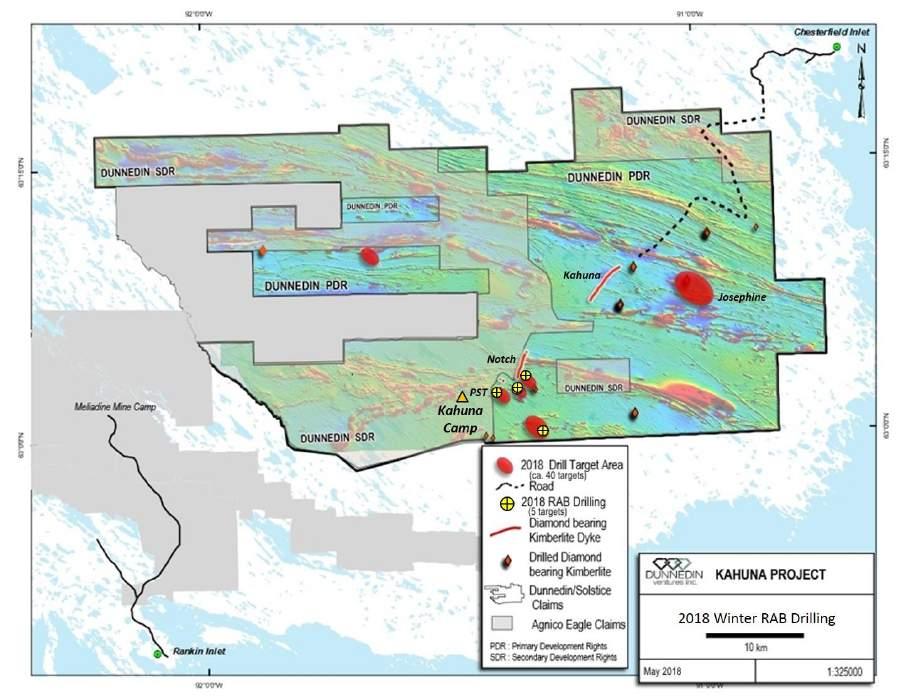 Kimberlite Pipe Targets with Potential for Transformative Discovery Dunnedin collected 1,233