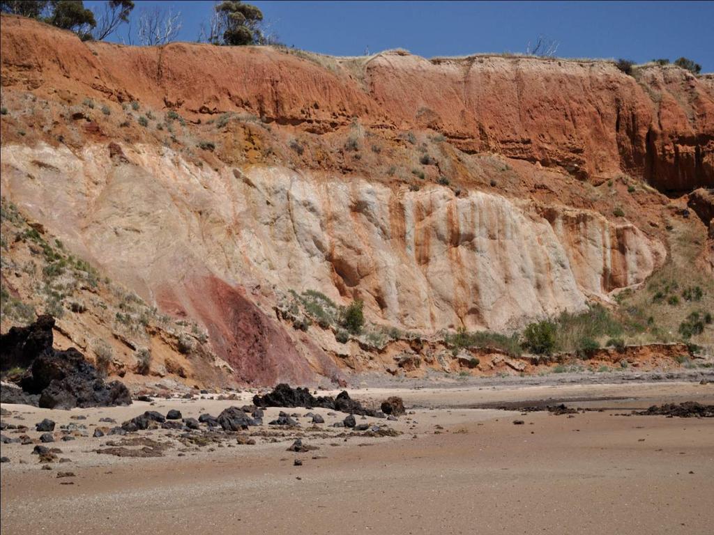 HILLSIDE COVER GEOCHEMICAL PROFILE Reduced/Oxidised clays & sands Regolith Carbonates Basal Gravels