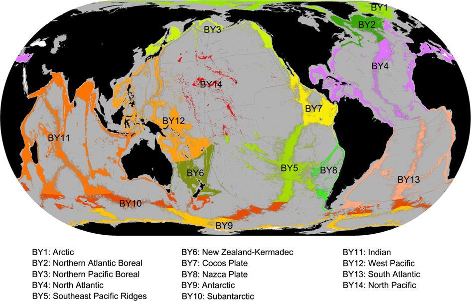A proposed biogeography of the deep ocean floor