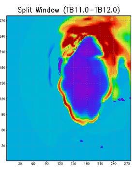 quantitative analysis IR saturates at thick ice clouds Z>14km Submillimeter wave radiometer (190GHz