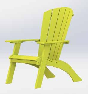 Adirondack Chairs 30½" wide 37" deep 42½" high