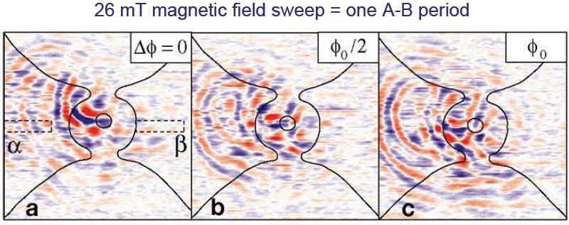 Quantum Rings Aharonov-Bohm interferences by SGM B. Hackens et al.