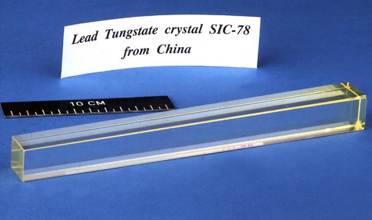 polished cristal for CMS calorimetry PbWO 4 BGO TRIUMF