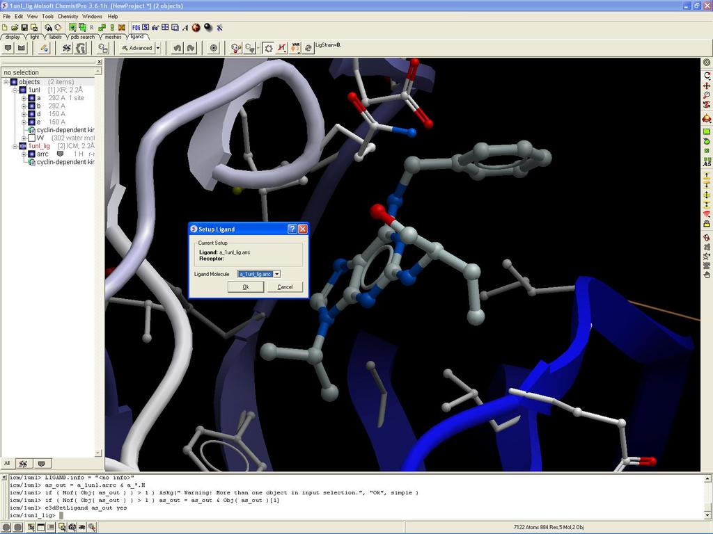 1. Read in a ligand molecule or PDB file. How to setup the ligand in the ICM 3D Ligand Editor. 3. Click here 2. Click on the ligand tab 5.