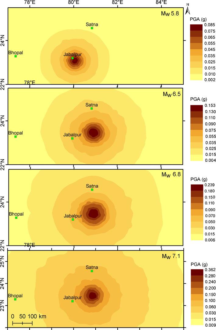 Stochastic finite fault modelling of strong earthquakes 843 at a hypocentral distance of 36 km.