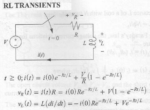 Example: RL Circuit V Rt / L il t 1e R 10 V 2.5 2.