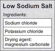 Q3.Low sodium salt is used on food. This label is from a packet of low sodium salt. A chemist tests the low sodium salt for the substances on the label.