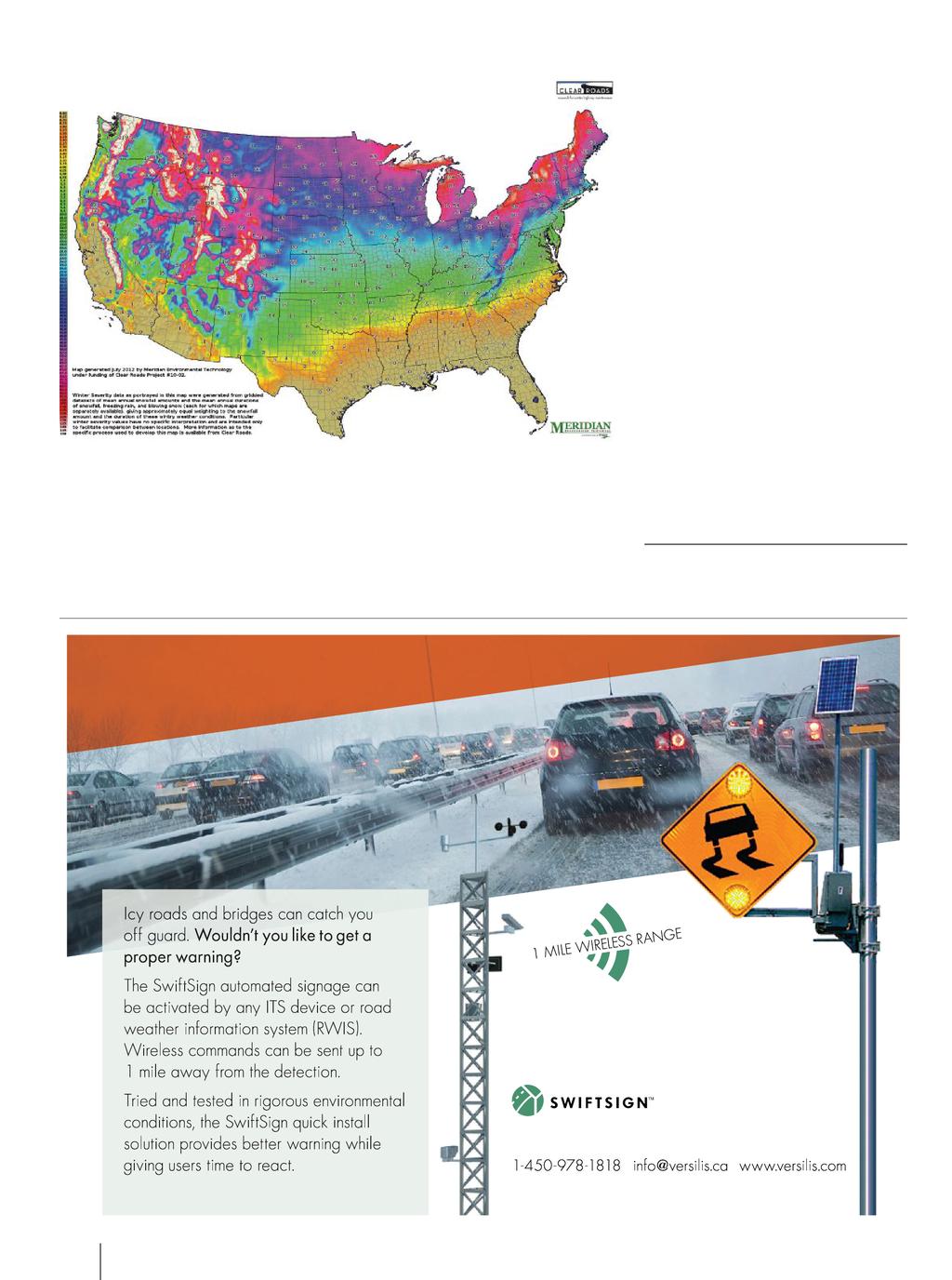Figure 1. U.S. winter severity for winter road maintenance weather conditions can differ by orders of magnitude.