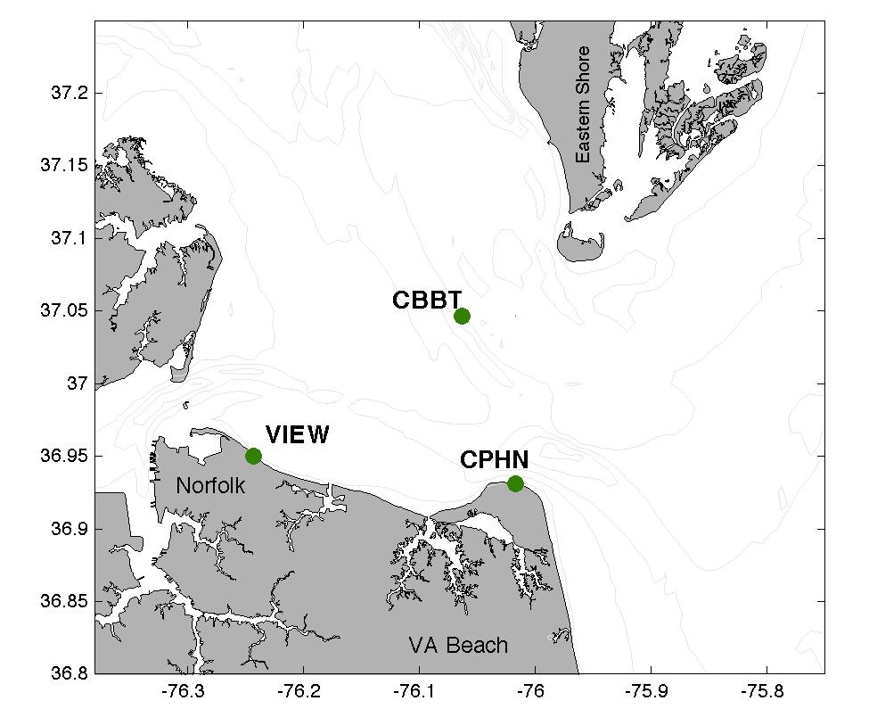 HFR Surface Currents Observing System in Lower Chesapeake Bay and Virginia Coast Larry P.