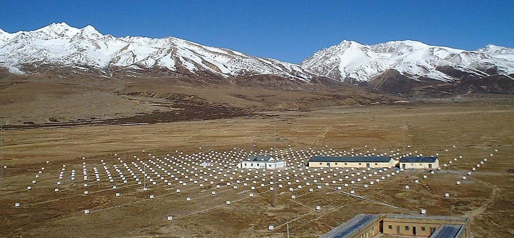 Tibet hybrid air shower array 4300 m ~600 g/cm 2 Extracts proton