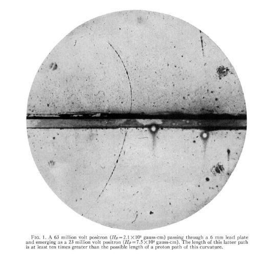 Anderson's discovery of the positron, 1932 The