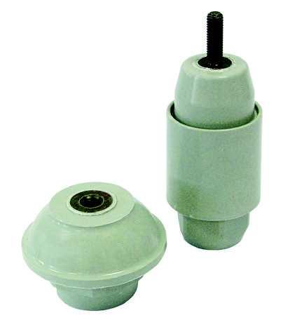 Low and medium voltage - Insulators Umbrella insulators The spacial shape of these so-called «umbrella» insulators increases the creepage and prevents conductive deposits from covering the entire