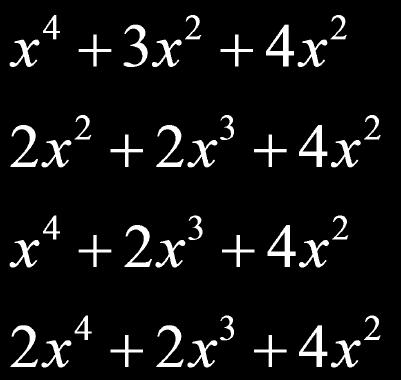 Let's Try It! Multiply to simplify. 1. 2x 4 + 4x 3 7x Slide to check. 2 2.