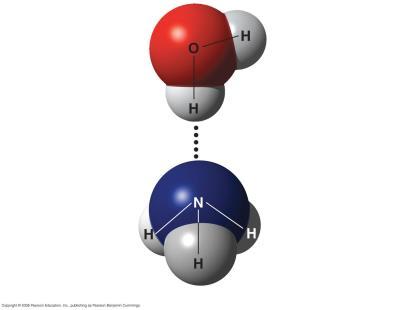 weak interactions that occur between atoms involved in polar covalent bonds, one of which is a hydrogen atom: water ( )