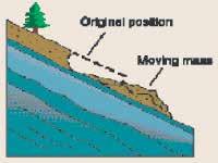 A flow is in effect a liquefied landslide containing a high proportion of unconsolidated, saturated material suspended in water.