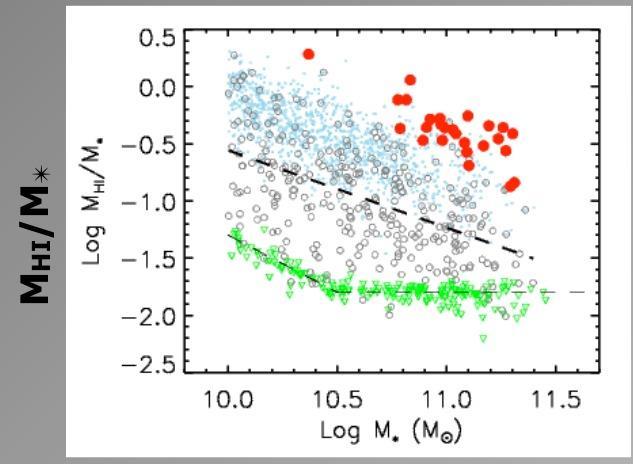 When detection is the driver Targeting intermediate redshift galaxies Observations tough: requires hours per target RFI environment is critical Pre-select targets based on optical spectroscopy to