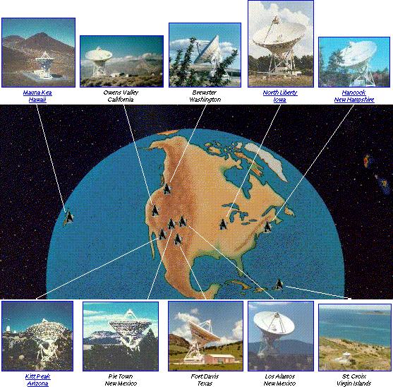 HIGH RESOLUTION RADIO IMAGING: VERY LONG BASELINE INTERFEROMETRY (VLBI) Telescopesacrossa continent are combined toform a global, virtual