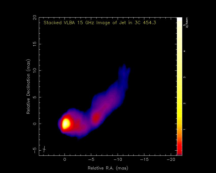 MOJAVE PROGRAM VLBA 2 cm Survey 15 GHz for quasars.