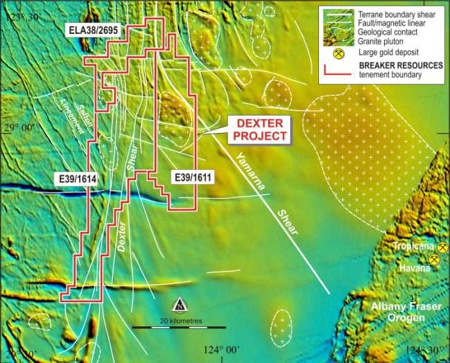 Dexter Project Aeromagnetic image Targets THE PLAN (i) drill