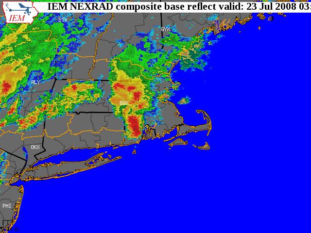 Significant Weather Reports July 23, 2008 A CoCoRaHS observer in Hope Valley, RI provided an intense rainfall report