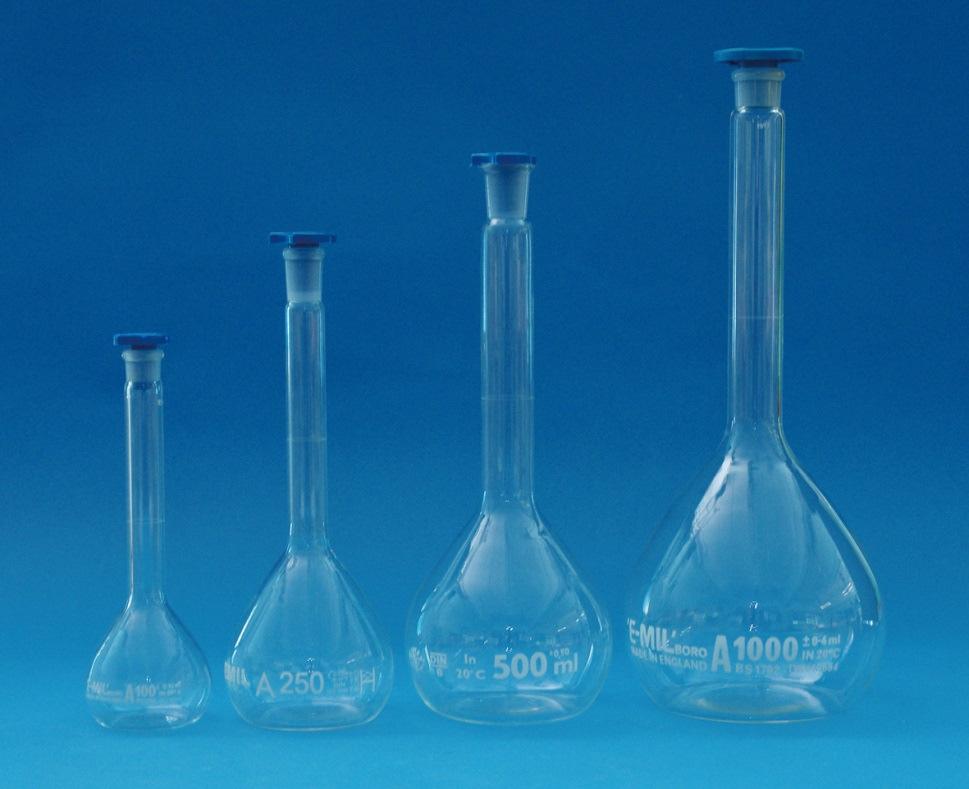 Name Use 3. Volumetric flask It is used to make up a solution to a specific volume (e.g. 250.0 cm 3 ) accurately.