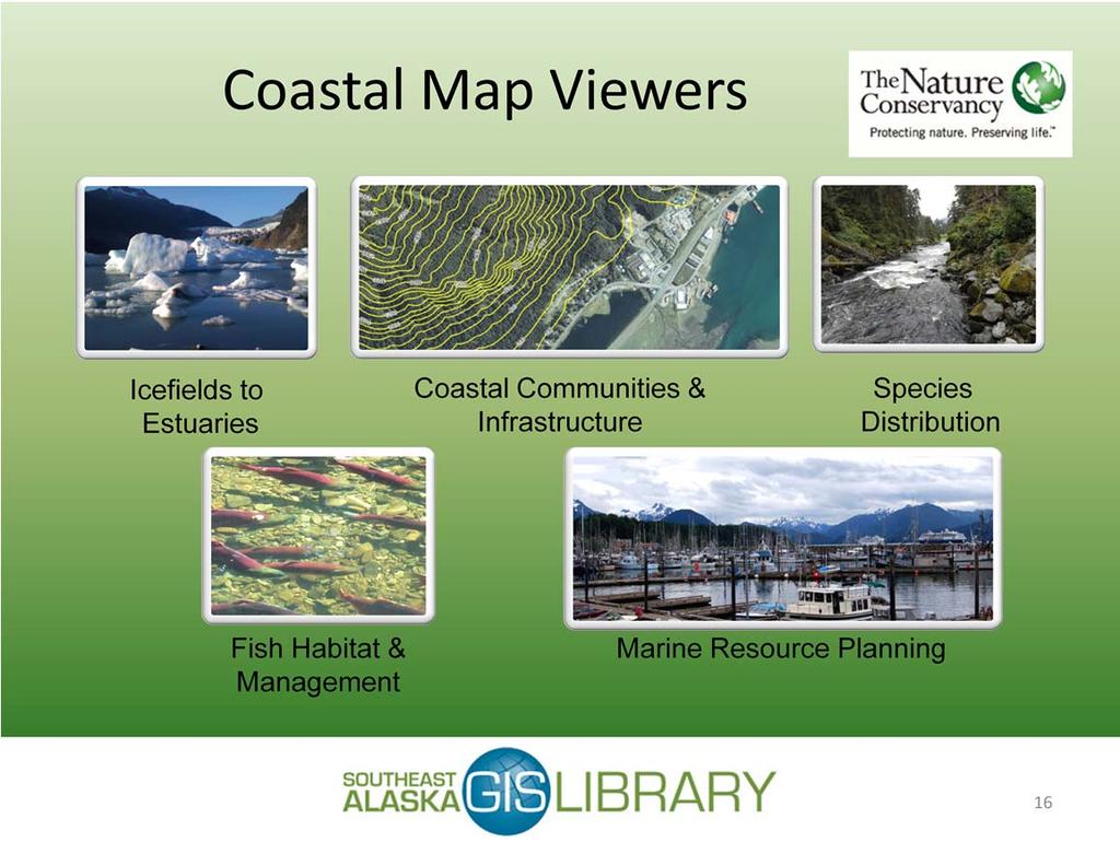 Coastal Communities & Infrastructure Local Users Parcels, transportation, detailed aerial photography and data of community interest for each community in Southeast Alaska.
