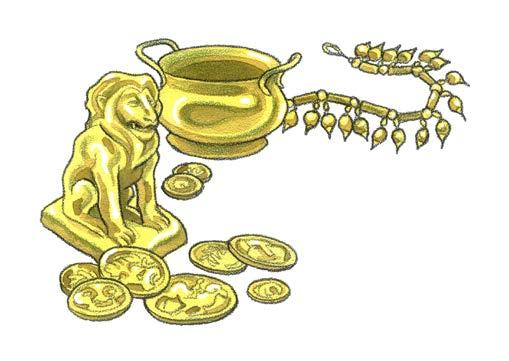 King Midas carefully studied the creature. He quickly realized that this was Silenus, who served the god Dionysus.