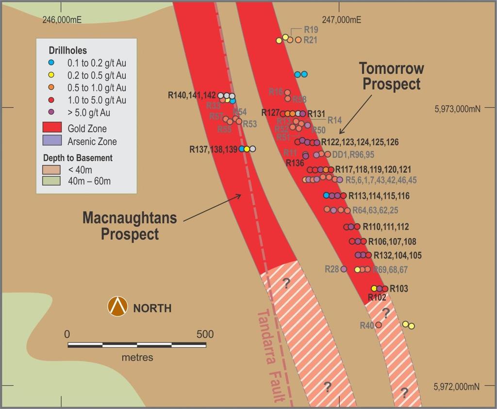 Figure 3a: Tandarra Gold Project Plan View of Tomorrow and